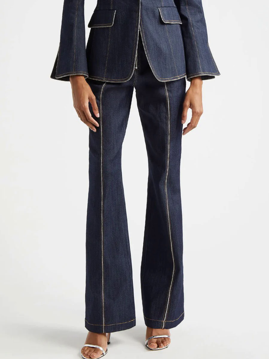 【24-hour shipping out】Vintage Zipper Flare Jeans